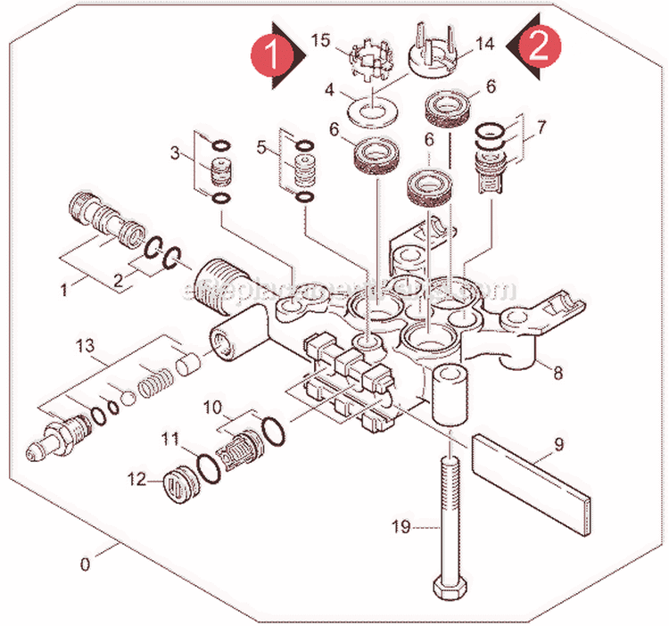 Page F Diagram and Parts List for K 2200 IB 1.133-211.0 Karcher Pressure Washer