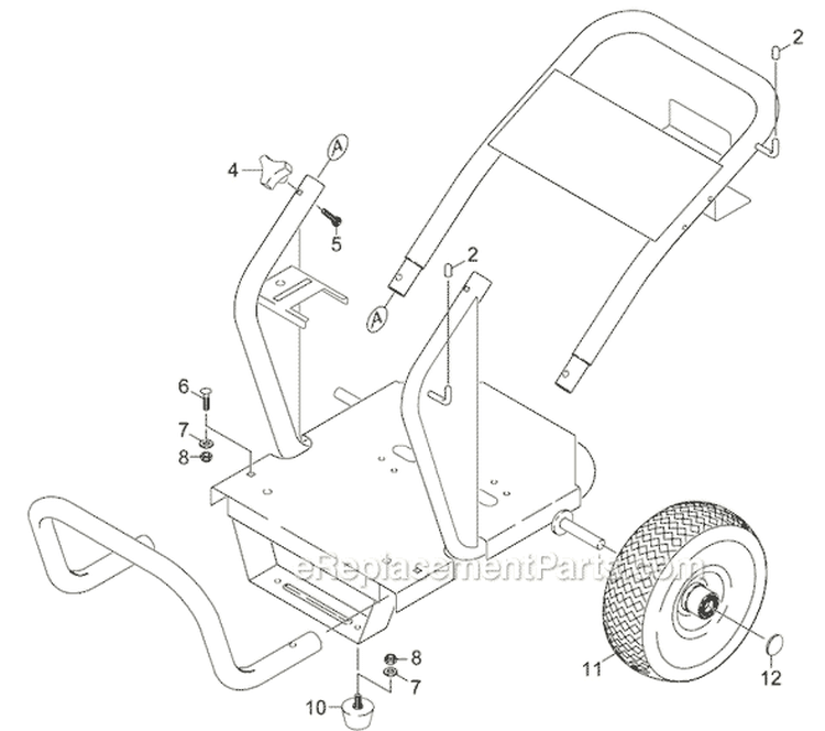 Page B Diagram and Parts List for K 2300 G 1.194-110.0 Karcher Pressure Washer