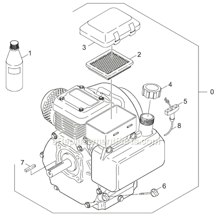 Engine Diagram and Parts List for K 2400 HH 1.194-301.0 Karcher Pressure Washer