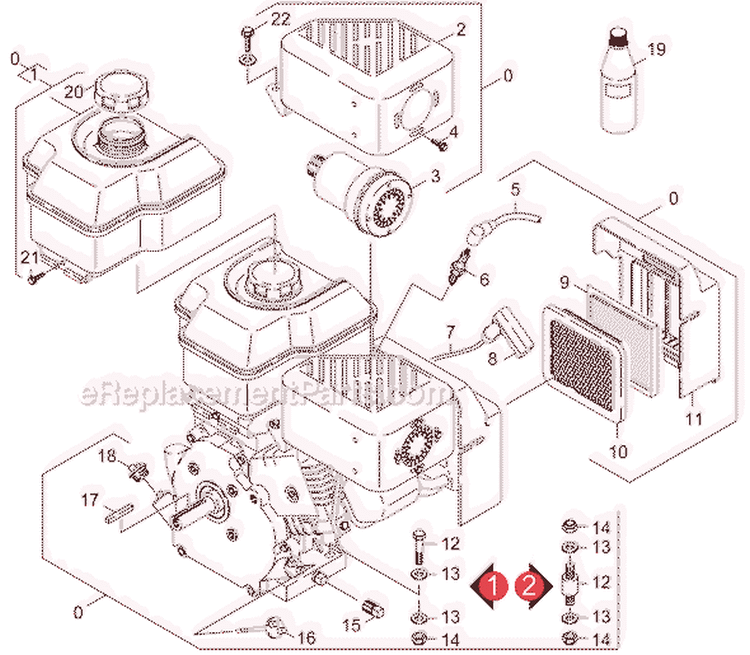 Engine Diagram and Parts List for K 2400 HH 1.194-301.0 Karcher Pressure Washer