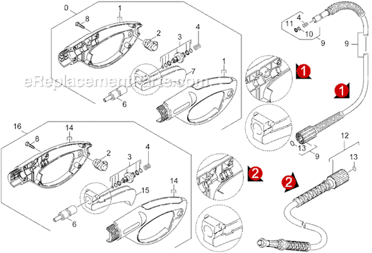 Page G Diagram and Parts List for K 460 M-Plus 1.189-204.0 Karcher Pressure Washer