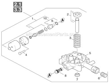 Piston Diagram and Parts List for 1.133-208.0 Karcher Pressure Washer