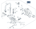 Valves and Chemical Injector Diagram and Parts List for K 2400 HH 1.194-301.0 Karcher Pressure Washer