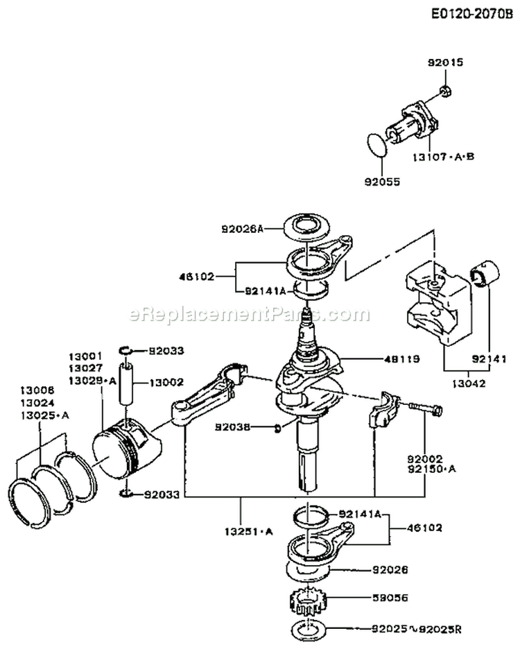 Page I Diagram and Parts List for BS05 Kawasaki Engine