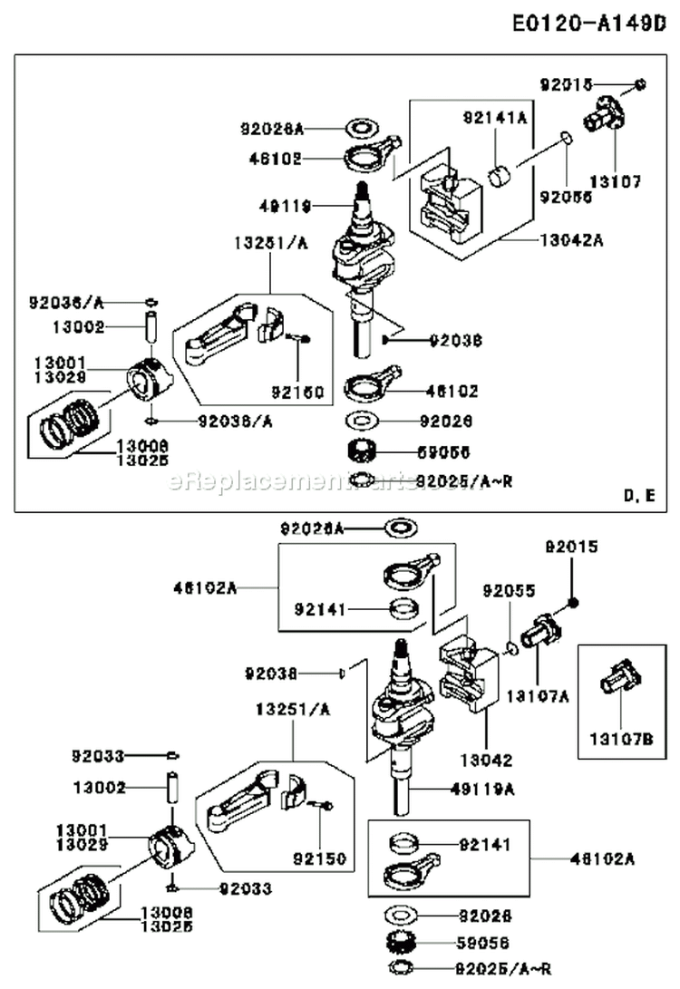 Page I Diagram and Parts List for FS15 Kawasaki Engine