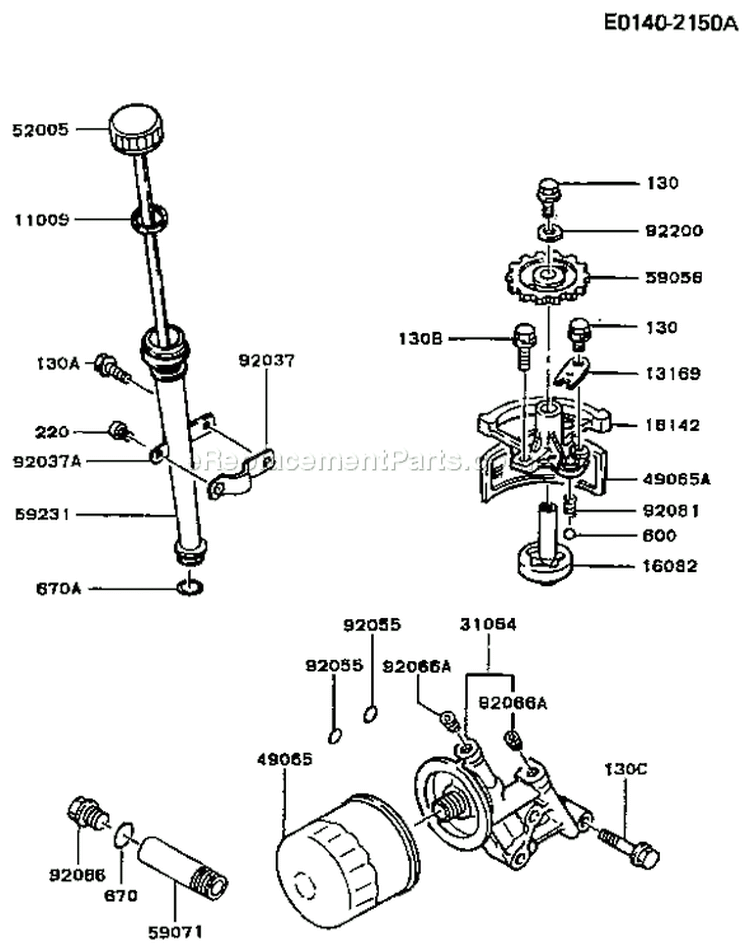 Page I Diagram and Parts List for AS13 Kawasaki Engine
