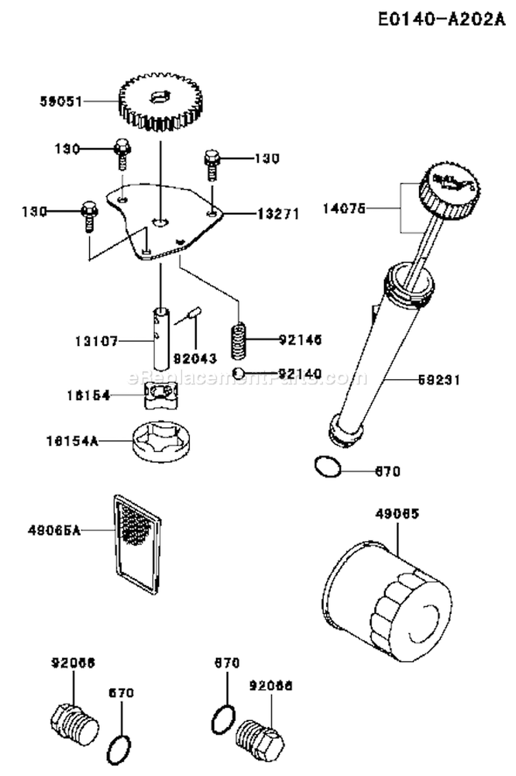 Page I Diagram and Parts List for AS01 Kawasaki Engine