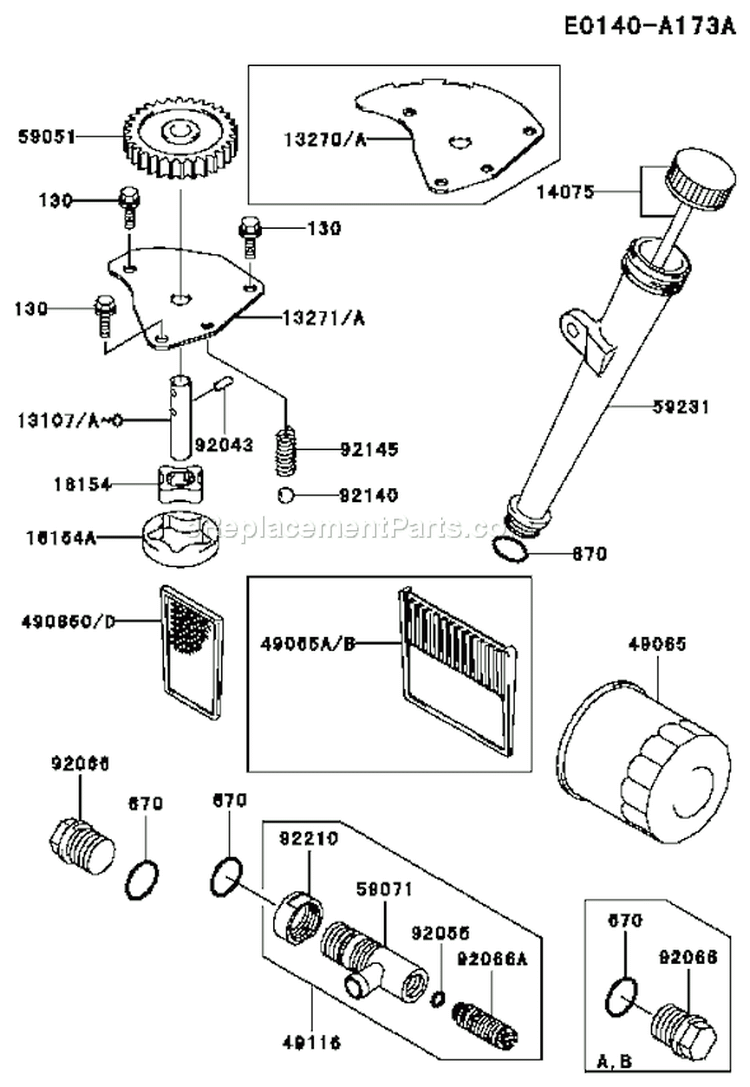 Page I Diagram and Parts List for CS14 Kawasaki Engine