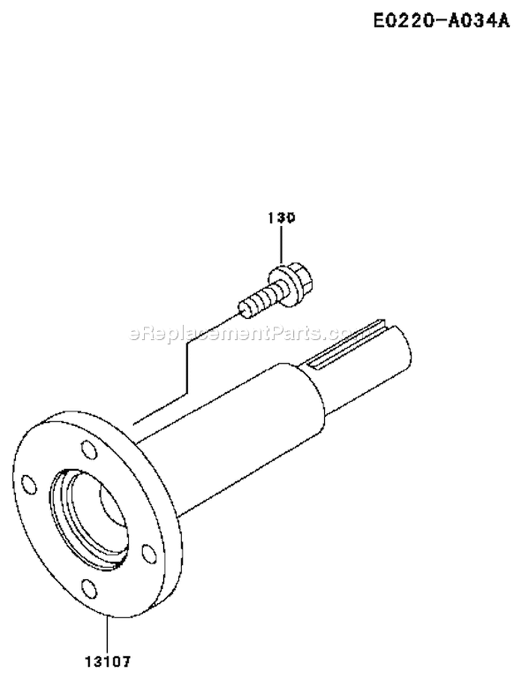 Page J Diagram and Parts List for AS05 Kawasaki Engine