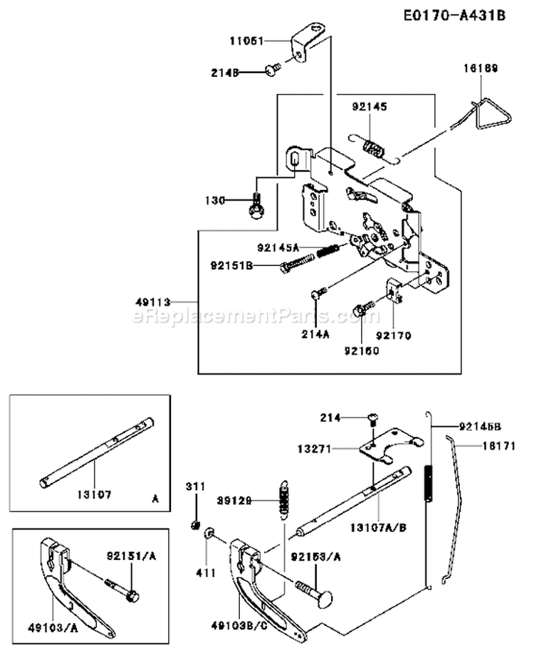 Page C Diagram and Parts List for BS06 Kawasaki Engine