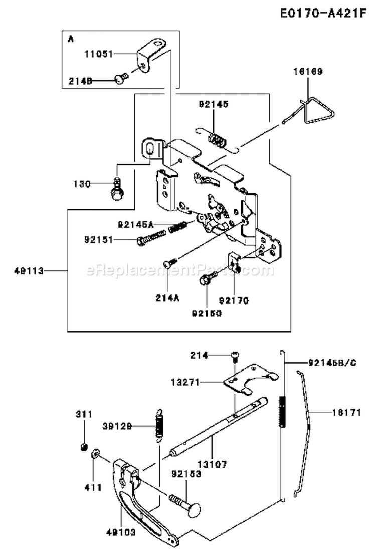 Page C Diagram and Parts List for FH721V AS24 Kawasaki Engine