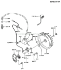 Part Location Diagram of 21194-2007 Kawasaki Flywheel-Comp