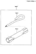 Page A Diagram and Parts List for CG20 Kawasaki Engine