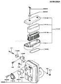Page A Diagram and Parts List for BS29 Kawasaki Engine