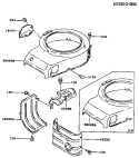 Page D Diagram and Parts List for FS14 Kawasaki Engine