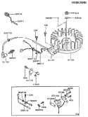 Page F Diagram and Parts List for FS14 Kawasaki Engine
