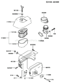 Page A Diagram and Parts List for ES17 Kawasaki Engine