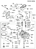 Page B Diagram and Parts List for AS16 Kawasaki Engine