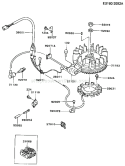 Page F Diagram and Parts List for AS03 Kawasaki Engine