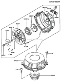Page K Diagram and Parts List for AS14 Kawasaki Engine