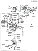 Page B Diagram and Parts List for AS13 Kawasaki Engine