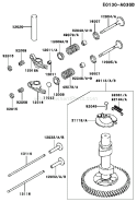 Page L Diagram and Parts List for BS03 Kawasaki Engine