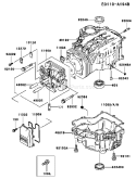 Part Location Diagram of 49015-6175 Kawasaki Cover-Crankcase