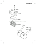 Part Location Diagram of 92151-2155 Kawasaki BOLT