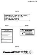 Page H Diagram and Parts List for BS00 Kawasaki Engine