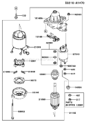 Page J Diagram and Parts List for ES05 Kawasaki Engine