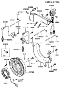 Page F Diagram and Parts List for AS00 Kawasaki Engine