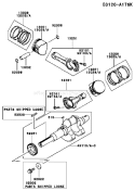 Page J Diagram and Parts List for CS00 Kawasaki Engine