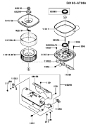 Page A Diagram and Parts List for AS00 Kawasaki Engine