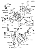 Part Location Diagram of 16185-2046 Kawasaki Valve-Assembly-Throttle