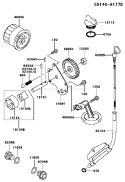 Page H Diagram and Parts List for DS04 Kawasaki Engine