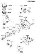 Page J Diagram and Parts List for AS24 Kawasaki Engine