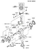 Page J Diagram and Parts List for BS03 Kawasaki Engine