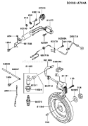 Page F Diagram and Parts List for AS00 Kawasaki Engine