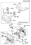 Page A Diagram and Parts List for AS00 Kawasaki Engine
