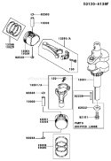 Page J Diagram and Parts List for AS01 Kawasaki Engine