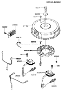 Page F Diagram and Parts List for BS52 Kawasaki Engine