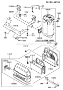 Page A Diagram and Parts List for BS17 Kawasaki Engine
