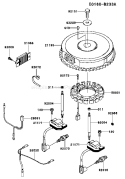 Page F Diagram and Parts List for DS37 Kawasaki Engine