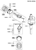 Page J Diagram and Parts List for ES29 Kawasaki Engine