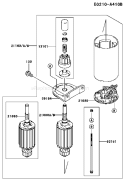 Page K Diagram and Parts List for AS41 Kawasaki Engine