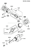 Part Location Diagram of 13250-7005 Kawasaki Rod-Set-Connecting