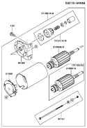 Page K Diagram and Parts List for CS01 Kawasaki Engine