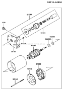 Page K Diagram and Parts List for DS08 Kawasaki Engine