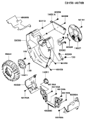 Page D Diagram and Parts List for DS08 Kawasaki Engine