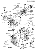 Page E Diagram and Parts List for DS08 Kawasaki Engine